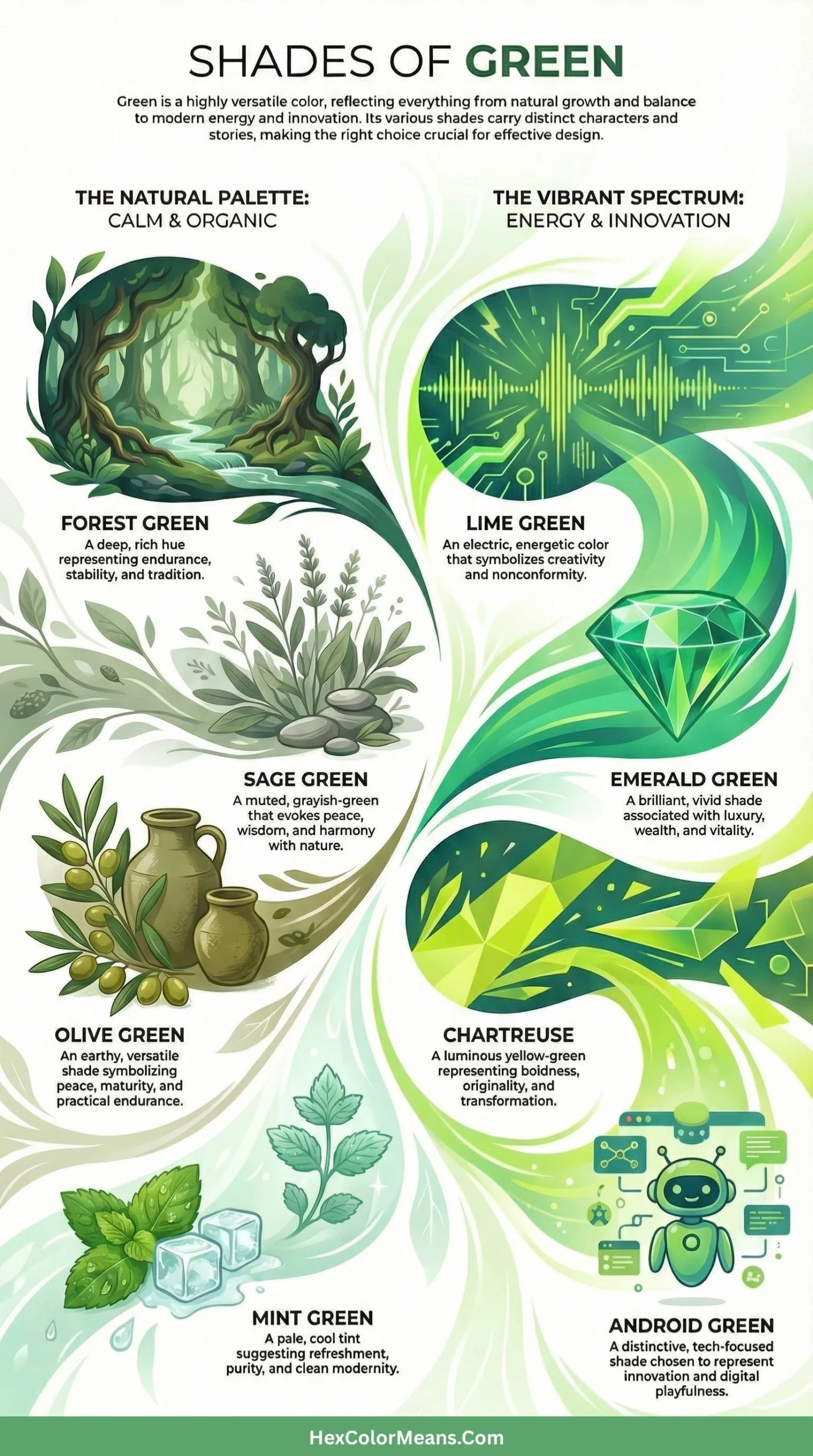 infographic-showing-popular-shades-of-green-color-and-their-meanings